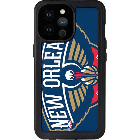 NBA New Orleans Pelicans Large Logo iPhone 14 Pro Max Waterproof Case