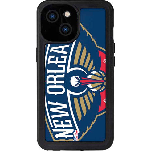 NBA New Orleans Pelicans Large Logo iPhone 15 Waterproof Case