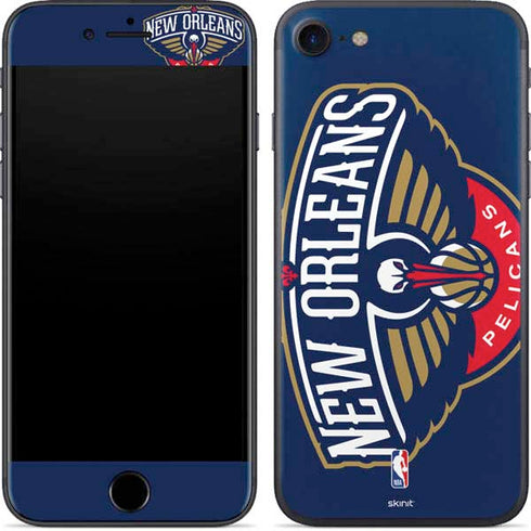NBA New Orleans Pelicans Large Logo iPhone 7 Skin