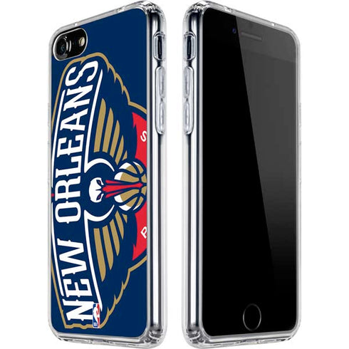 NBA New Orleans Pelicans Large Logo iPhone SE (2nd & 3rd Gen) Clear Case