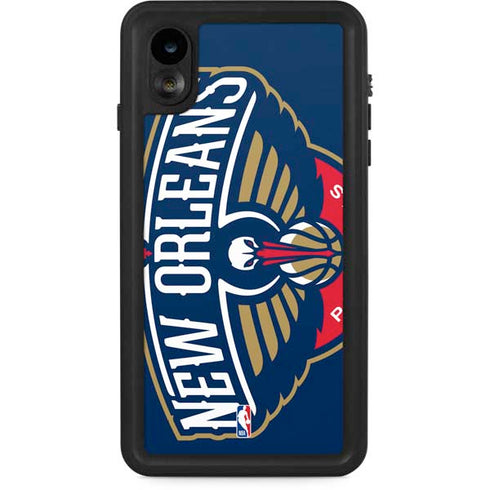 NBA New Orleans Pelicans Large Logo iPhone XR Waterproof Case