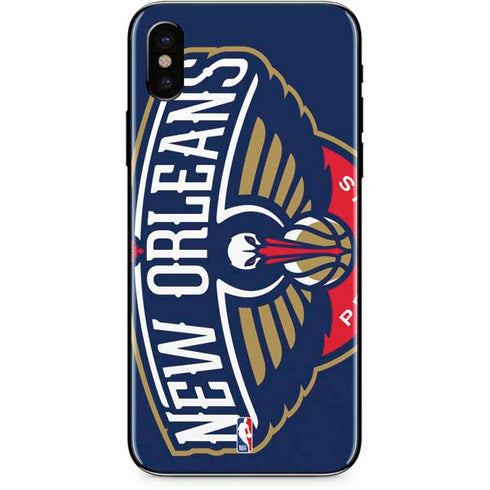 NBA New Orleans Pelicans Large Logo iPhone XS Skin