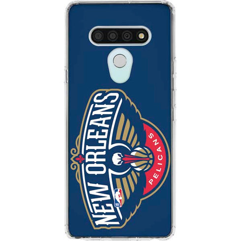 NBA New Orleans Pelicans Large Logo LG Stylo 6 Clear Case
