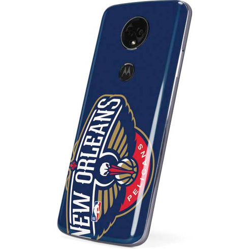 NBA New Orleans Pelicans Large Logo Moto E5 Plus Skin