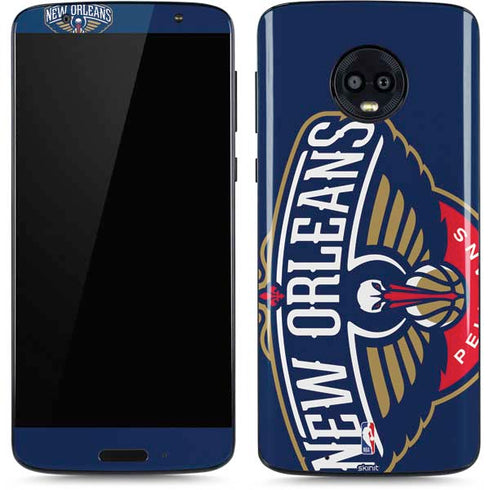 NBA New Orleans Pelicans Large Logo Moto G6 Skin