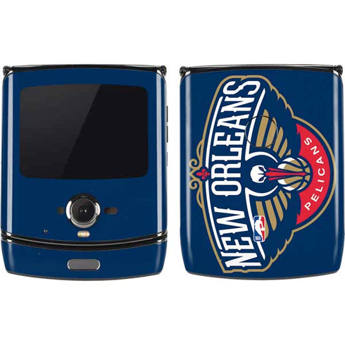 NBA New Orleans Pelicans Large Logo Motorola RAZR Skin
