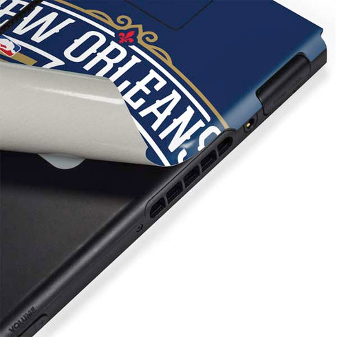 NBA New Orleans Pelicans Large Logo Nintendo Switch Bundle Skin