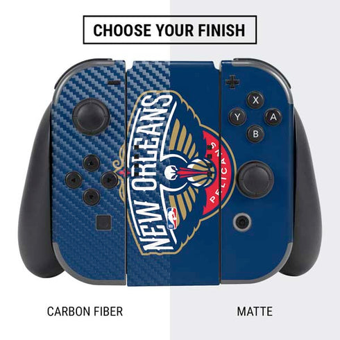 NBA New Orleans Pelicans Large Logo Nintendo Switch Bundle Skin