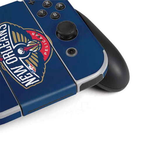 NBA New Orleans Pelicans Large Logo Nintendo Switch OLED (2021) Skin