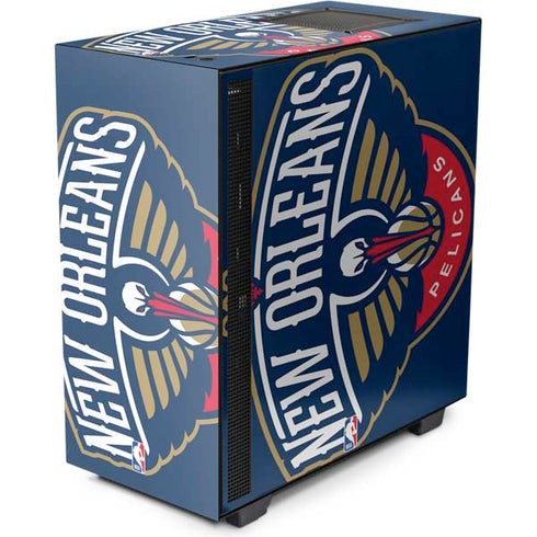 NBA New Orleans Pelicans Large Logo NZXT H510 Compact ATX Mid-Tower Case Skin
