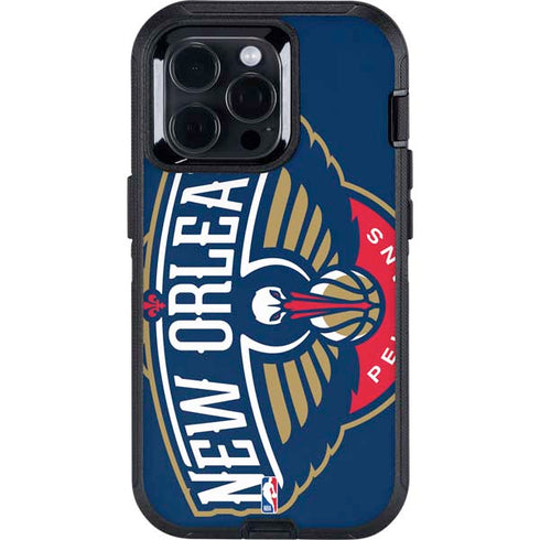 NBA New Orleans Pelicans Large Logo Otterbox Defender iPhone Skin