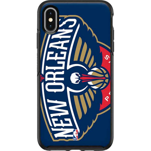 NBA New Orleans Pelicans Large Logo Otterbox Symmetry iPhone Skin