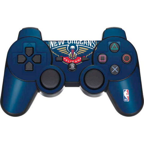 NBA New Orleans Pelicans Large Logo PS3 Dual Shock wireless controller Skin