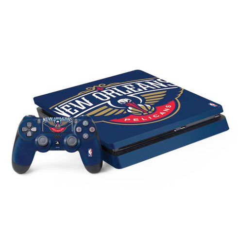 NBA New Orleans Pelicans Large Logo PS4 Slim Bundle Skin