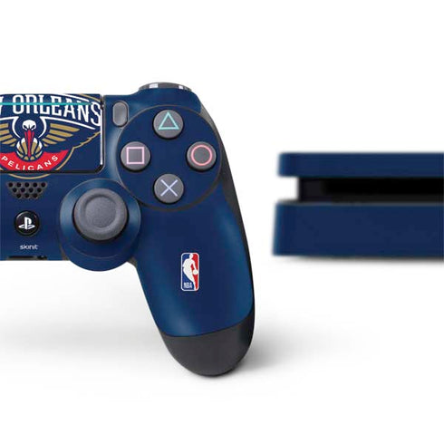 NBA New Orleans Pelicans Large Logo PS4 Slim Bundle Skin