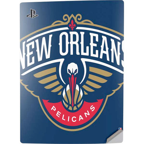 NBA New Orleans Pelicans Large Logo PS5 Digital Edition Console Skin