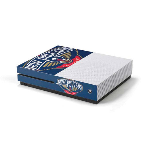 NBA New Orleans Pelicans Large Logo Xbox One S Console Skin