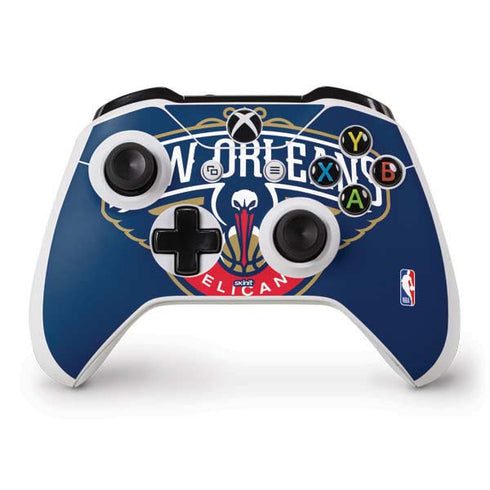 NBA New Orleans Pelicans Large Logo Xbox One S Controller Skin
