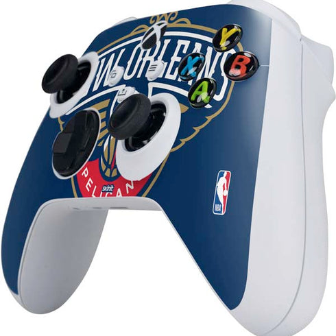 NBA New Orleans Pelicans Large Logo Xbox Series S Controller Skin