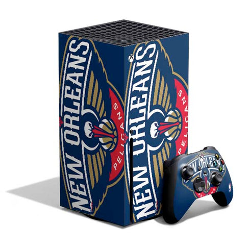 NBA New Orleans Pelicans Large Logo Xbox Series X Bundle Skin