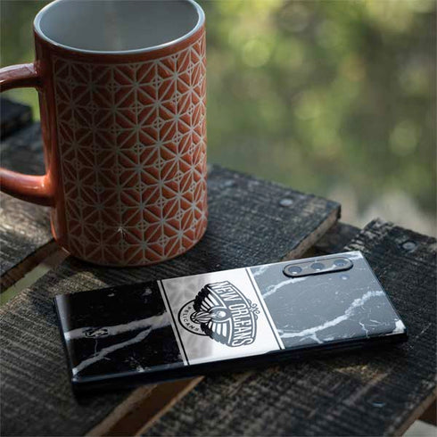 NBA New Orleans Pelicans Marble Galaxy Note 10 Skin