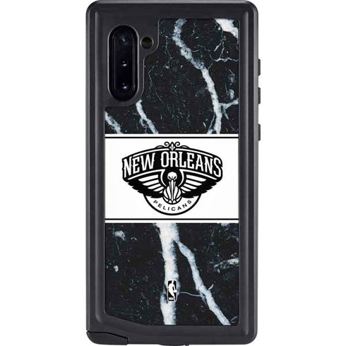 NBA New Orleans Pelicans Marble Galaxy Note 10 Waterproof Case