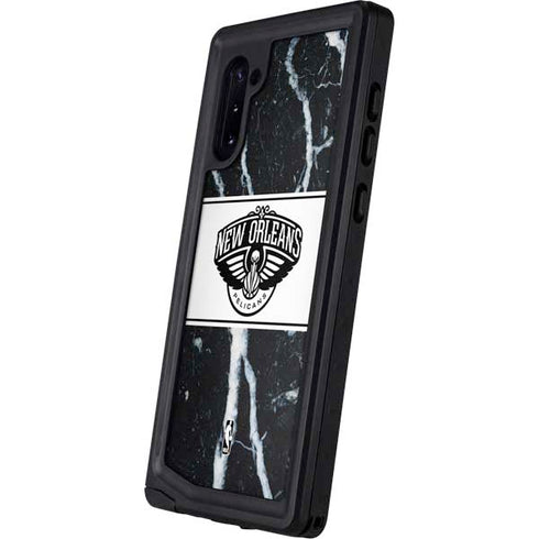 NBA New Orleans Pelicans Marble Galaxy Note 10 Waterproof Case
