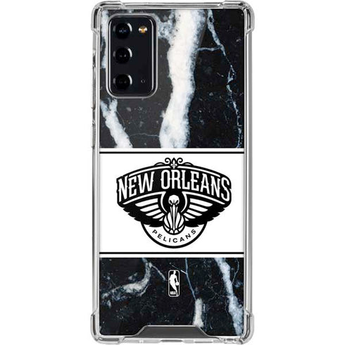 NBA New Orleans Pelicans Marble Galaxy Note20 5G Clear Case