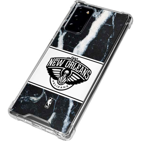 NBA New Orleans Pelicans Marble Galaxy Note20 5G Clear Case