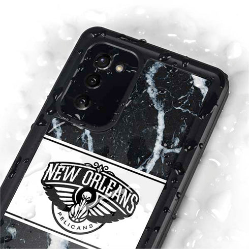 NBA New Orleans Pelicans Marble Galaxy Note20 5G Waterproof Case