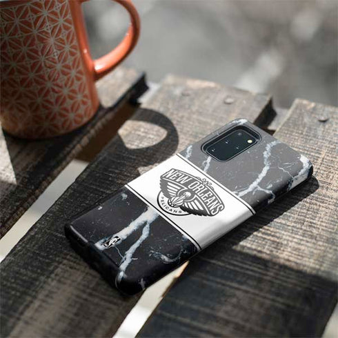 NBA New Orleans Pelicans Marble Galaxy S20 Plus Pro Case