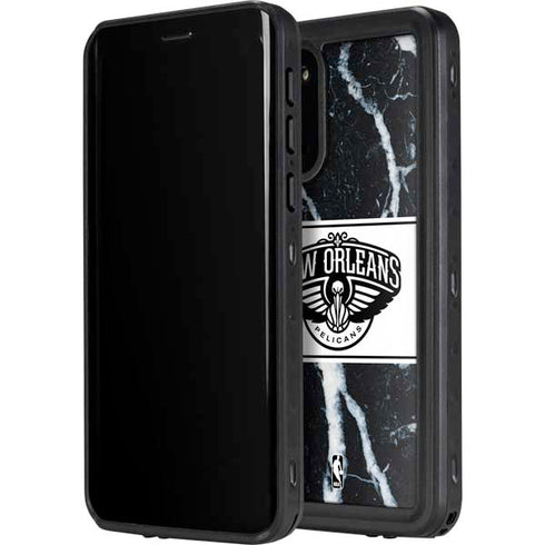 NBA New Orleans Pelicans Marble Galaxy S20 Plus Waterproof Case