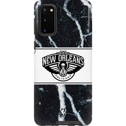 NBA New Orleans Pelicans Marble Galaxy S20 Pro Case
