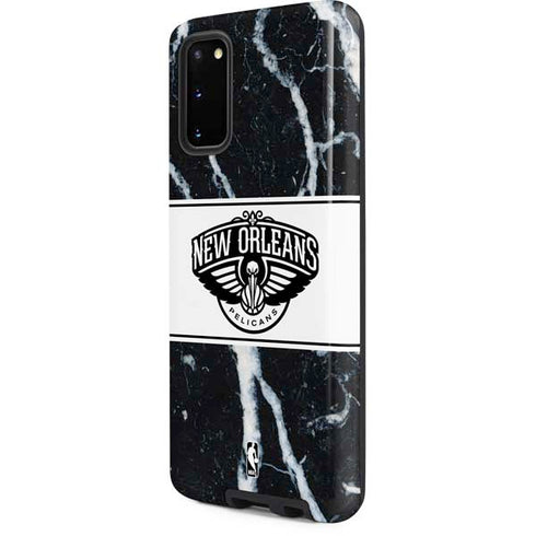 NBA New Orleans Pelicans Marble Galaxy S20 Pro Case