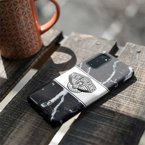 NBA New Orleans Pelicans Marble Galaxy S20 Pro Case