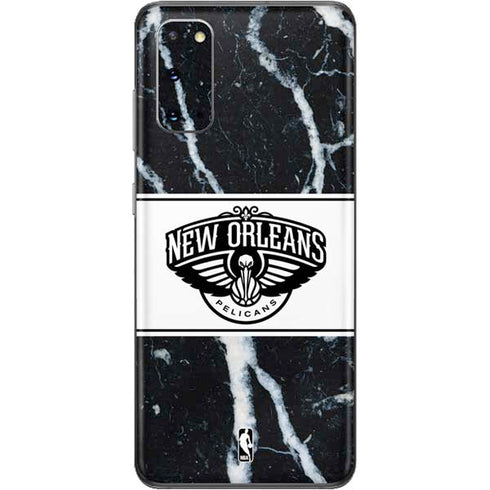 NBA New Orleans Pelicans Marble Galaxy S20 Skin