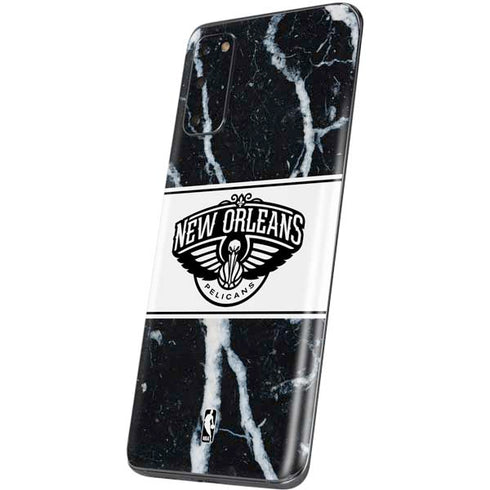 NBA New Orleans Pelicans Marble Galaxy S20 Skin