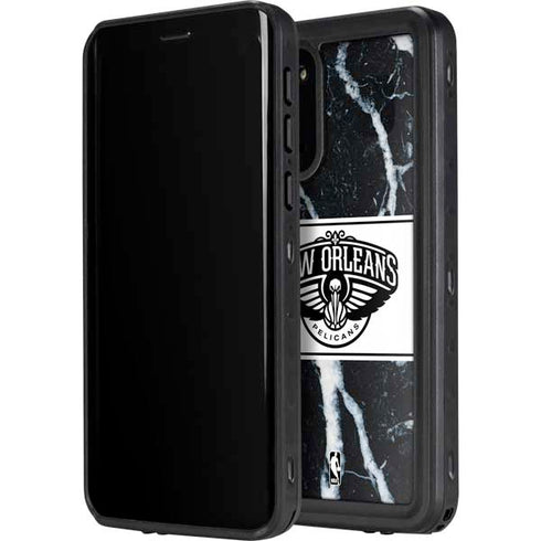 NBA New Orleans Pelicans Marble Galaxy S20 Waterproof Case