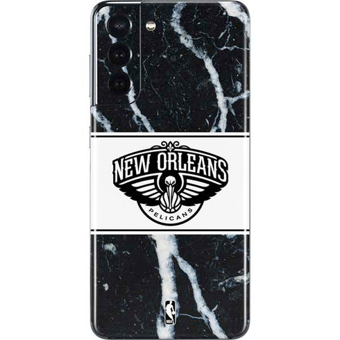 NBA New Orleans Pelicans Marble Galaxy S21 5G Skin