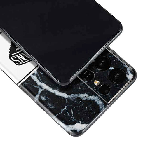 NBA New Orleans Pelicans Marble Galaxy S21 Ultra 5G Skin