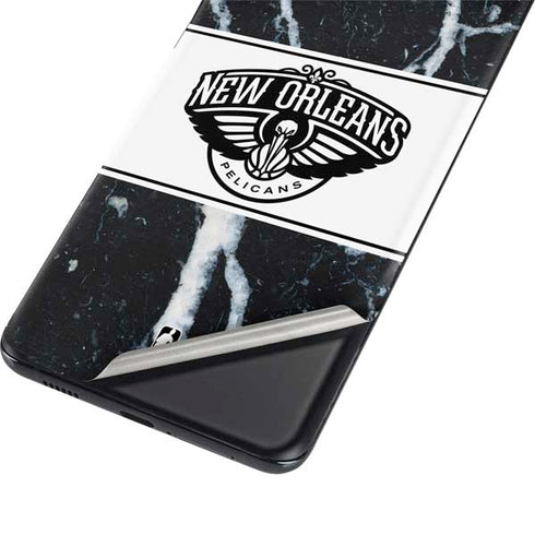 NBA New Orleans Pelicans Marble Galaxy S21 Ultra 5G Skin