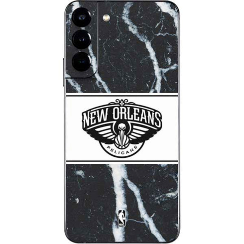 NBA New Orleans Pelicans Marble Galaxy S22 Plus Skin