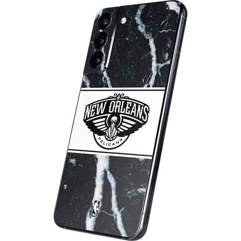 NBA New Orleans Pelicans Marble Galaxy S22 Plus Skin