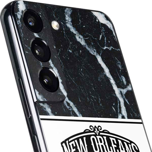 NBA New Orleans Pelicans Marble Galaxy S22 Plus Skin