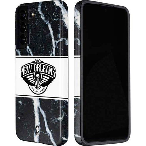 NBA New Orleans Pelicans Marble Galaxy S22 Pro Case