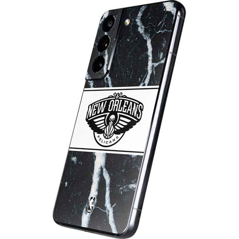 NBA New Orleans Pelicans Marble Galaxy S22 Skin