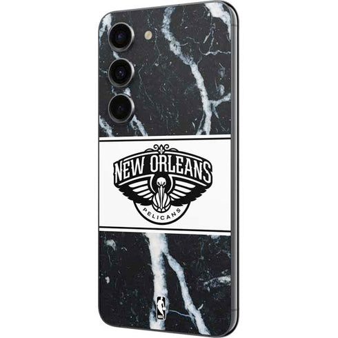 NBA New Orleans Pelicans Marble Galaxy S23 Skin