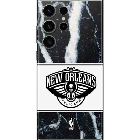 NBA New Orleans Pelicans Marble Galaxy S23 Ultra Skin