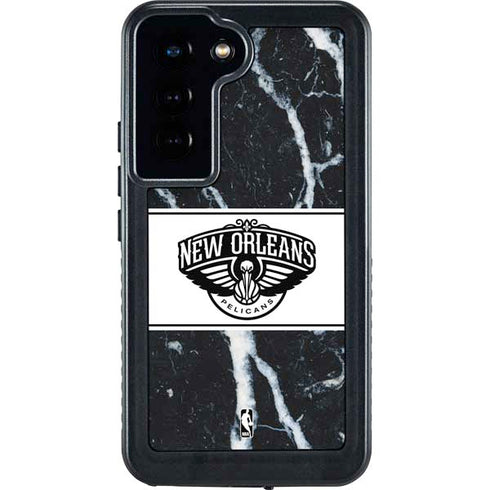 NBA New Orleans Pelicans Marble Galaxy S23 Waterproof Case
