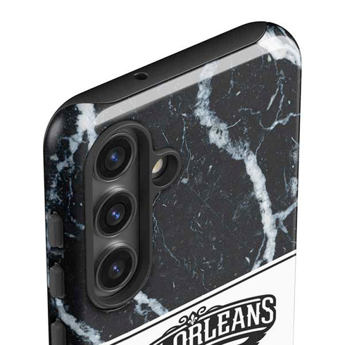 NBA New Orleans Pelicans Marble Galaxy S24 Plus Impact Case